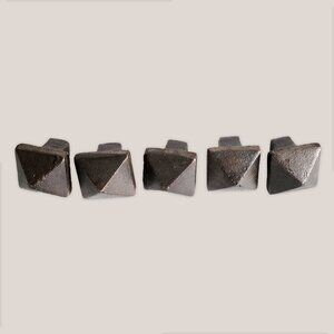 Square Pyramid Handmade Cabinet Knob Pulls for Drawers/Cabinets Set of 5 Handles